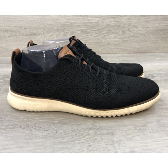 Cole Haan Men's ZeroGrand Stitchlite Black Fabric Oxfords Size 11M (C27568) - Picture 1 of 9